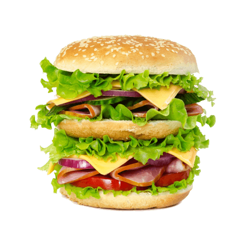 Burger de poulet frit