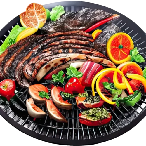 Plat barbecue aux légumes